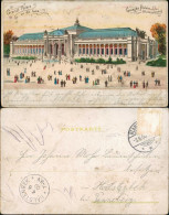CPA Paris Grand Palais Vu De Face 1900  AK Mit Ankunftsstempel Von Halstenbek - Autres & Non Classés