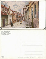 La Ruelle D`or, Zlata Ulicka, Künstler-AK Ferd. Engelmüller 1930 - Peintures & Tableaux