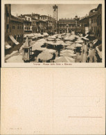 Verona Verona Piazza Delle Erbe O Mercato Marktplatz, Marktstände 1920 - Autres & Non Classés