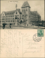 CPA Metz Neue Hauptpost Post Gebäude Strassen Partie 1914 - Andere & Zonder Classificatie