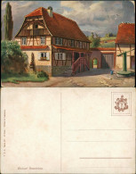 .Frankreich Frankreich Alsace Elsass Elsässer Bauernhaus Color Postkarte 1920 - Autres & Non Classés