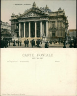 Postkaart Brüssel Bruxelles La Bourse/Börse Und Börsenplatz 1910 - Autres & Non Classés