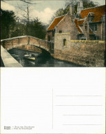 Brügge Brugge | Bruges Stadtteilansicht  Gruuthuyse, Brücke, Ruderboot 1950 - Altri & Non Classificati