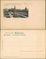 Ansichtskarte Innere Altstadt-Dresden Gesamtansicht Zwinger Inneres 1901 - Dresden