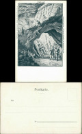 Ansichtskarte Berchtesgaden Salzbergwerk, Rutschpartie - Künstlerkarte 1909 - Berchtesgaden