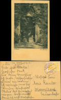 Ansichtskarte  Künstlerkarte: Gemälde: Im Pfarrhof 1924 - Paintings