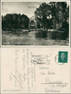 Ansichtskarte Karlsruhe Stadtgarten-Festhalle Mit See 1929 - Karlsruhe