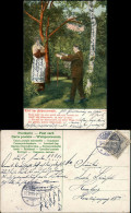 Ansichtskarte  Böhmerwald  Liebespaar, Mann Frau Im Wald 1905   Hamburg *22* - Coppie