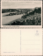 Passau Panorama-Ansicht Der Dreiflüsse-Stadt Donau, Inn Partie 1930 - Passau