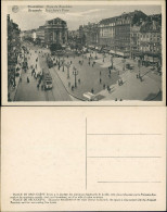 Postkaart Brüssel Bruxelles Place De Brouckere 1924 - Autres & Non Classés