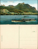 Bad Godesberg-Bonn Rhein Schiff Dampfer Passiert Drachenburg, Drachenfels 1910 - Bonn