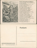 Ansichtskarte  Mein Kriegsfreiwilliger. Spruchkarte, Abschied 1934 - Filosofia & Pensatori