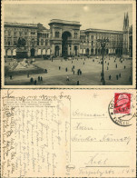 Mailand Milano Galleria Vittorio Emanuele, Platz Mit Denkmal 1939 - Autres & Non Classés