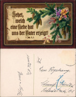 Ansichtskarte  Glückwunsch Grußkarte Weihnachten, Bibel Verse Joh. 1920 - Autres & Non Classés