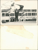 Mann, Fahrgast Posiert Vor Schiff, Kleines Fahrgastschiff 1960 Privatfoto - Paquebote
