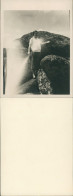 Stimmungsbild Natur Frau Posiert Vor Steinen, Felsen 1950 Privatfoto - Personnages