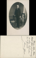 Glückwunsch - Konfirmation Erinnerungsfoto Junge Im Anzug 1917 Privatfoto - Autres & Non Classés