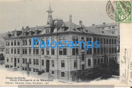 229783 SWITZERLAND CHAUX DE FONDS SCHOOL WATCHMAKING AND MECHANICS CIRCULATED TO SPAIN POSTAL POSTCARD - Other & Unclassified