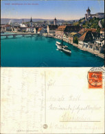 Schaffhausen Stadtteilansicht Mit Dem Munoth. Panorama  Schiff, Brücke 1925 - Other & Unclassified