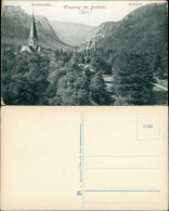 Thale (Harz) Hexentanzplatz (Bodetal) Rosstrappe Kirche Berg Blick 1910 - Autres & Non Classés