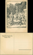 Ansichtskarte Leipzig Künstlerkarte Jugendherbergswoche 1922 - Leipzig