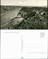 Sankt Goar Burgruine Rheinfels Panorama Ansicht Rhein Rhine Fluss River 1955 - St. Goar