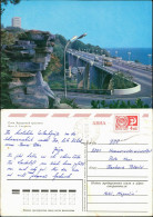 Postcard Sotschi Сочи | სოჭი Felsengesicht Brücke 1980 - Russie