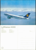 Ansichtskarte  Lufthansa A300 Airbus Flugzeug Im Flug Foto-AK 1995 - 1946-....: Era Moderna