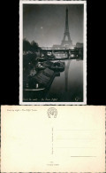 CPA Paris Eiffelturm Bei Nacht Kähne 1937 - Eiffelturm