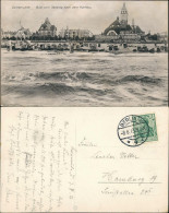 Postcard Swinemünde Świnoujście Blick Vom Seesteg Zum Kurhaus 1913 - Pommern