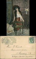 Künstlerkarte Menschen / Soziales Leben - Frau Mit Hut  Gut Gekleidet 1903 - People