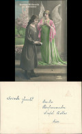Glückwunsch - Konfirmation Frauen - 1 Frau Als Engel Verkleidet 1910 - Personen