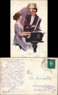 Ansichtskarte  Liebespaar Frau Am Klavier "Love-Song" 1929 - Coppie