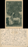 Künstlerkarte "Vor Der Entscheidung" Künstler W. Bernatzki 1914 - Couples