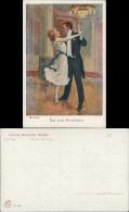 Bill Fisher "Das Erste Herzklopfen" Galerie Münchner Meister 1920 - Peintures & Tableaux