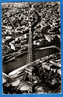 *CPSM - 75 - PARIS  - La Tour Eiffel Et L'Arc De Triomphe - Eiffelturm