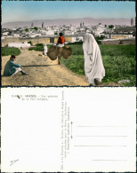 Meknès ‏مكناس‎ Vue Générale/Totalansicht, Einheimische  Native Scene 1955 - Meknes