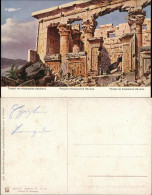 Postcard Nubien Tempel Kalabscheh Nubien, Nubia Temple, Ruinen 1910 - Sonstige & Ohne Zuordnung