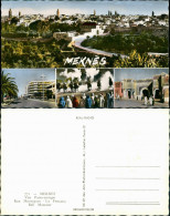 Meknès ‏مكناس‎ Vue Panoramique Rue Mezergues La Fantasia Bab Mansour  1960 - Meknès