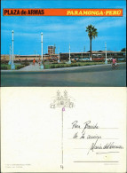 Postcard Paramonga Plaza De Armas PARAMONGA PERU 1970 - Perù