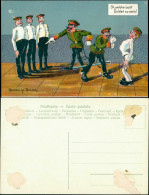 Ansichtskarte  Scherz U. Künstlerkarte Donadoni Dresden 1909 - Humour