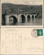 Ansichtskarte Heidelberg Karl-Theodor-Brücke Fluss Neckar, River Bridge 1928 - Heidelberg