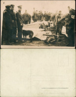 Foto  Abgestürztes Flugzeug - Soldaten 1. WK 1916 Privatfoto - War 1914-18