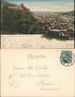 Ansichtskarte Heidelberg Stadtblick Coloriert 1901 - Heidelberg