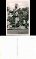 Ansichtskarte Heidelberg Madonnabrunnen Am Kornmarkt Mit Altem Auto 1940 - Heidelberg