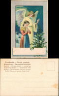 Religion & Kirche Bilder Von Heiligen, Betender Engel Mit Mädchen 1900 - Andere & Zonder Classificatie