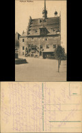 Ansichtskarte Pößneck Strassen Partie Am Rathaus, Town Hall Postcard 1920 - Poessneck