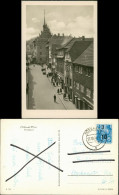 Pößneck Straßenansicht Krautgasse Häuser-/Straßen Partie 1954 Gelaufen - Pössneck