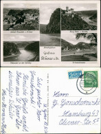 Sankt Goar Mehrbild-AK Ua. Rheinfels, Loreley Rhein Tal, Burg Katz 1954 - St. Goar