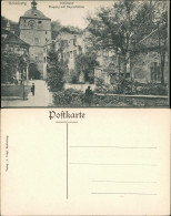 Heidelberg Heidelberger Schloss Eingang Mit Ruprechtsbau, Turm Mit Uhr 1910 - Heidelberg